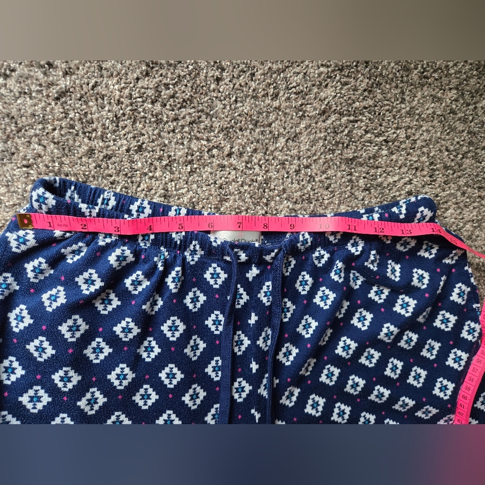 Cuddle Duds Pajama Set S Blue Layers Fair Isle Long Sleeve Jogger Pants Soft - Picture 5 of 13